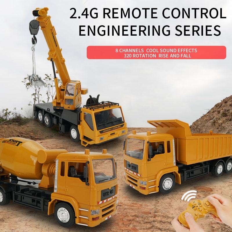 10 Channel Remote Control Mixer Truck 2.4G Simulated Engineering Vehicle