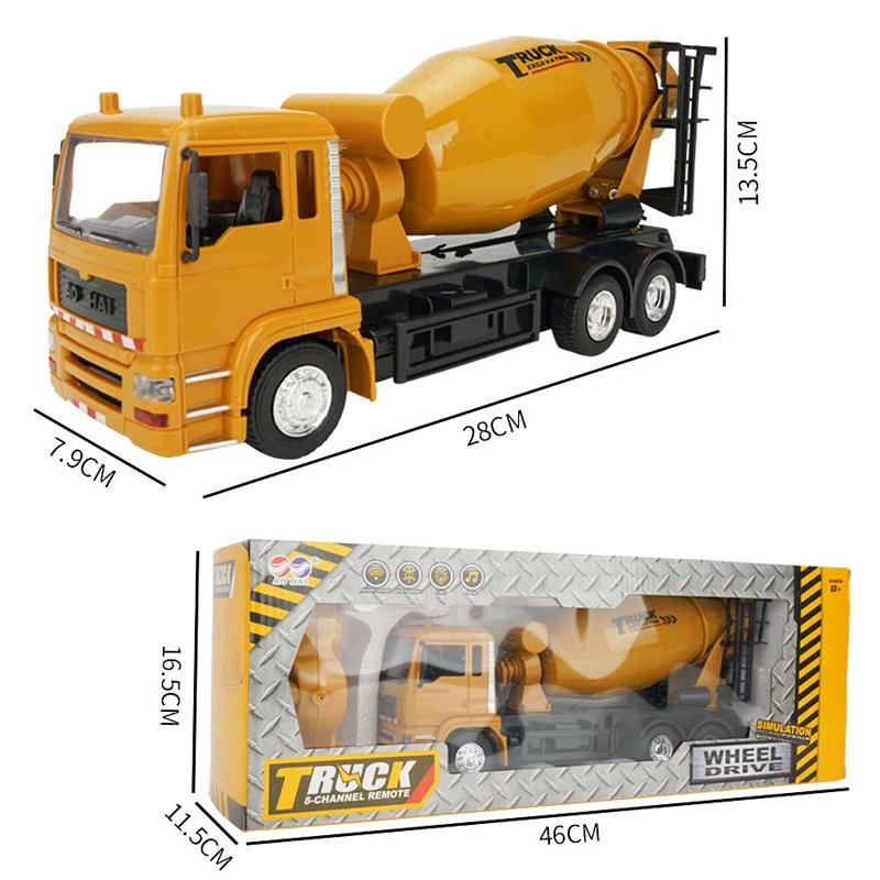 10 Channel Remote Control Mixer Truck 2.4G Simulated Engineering Vehicle