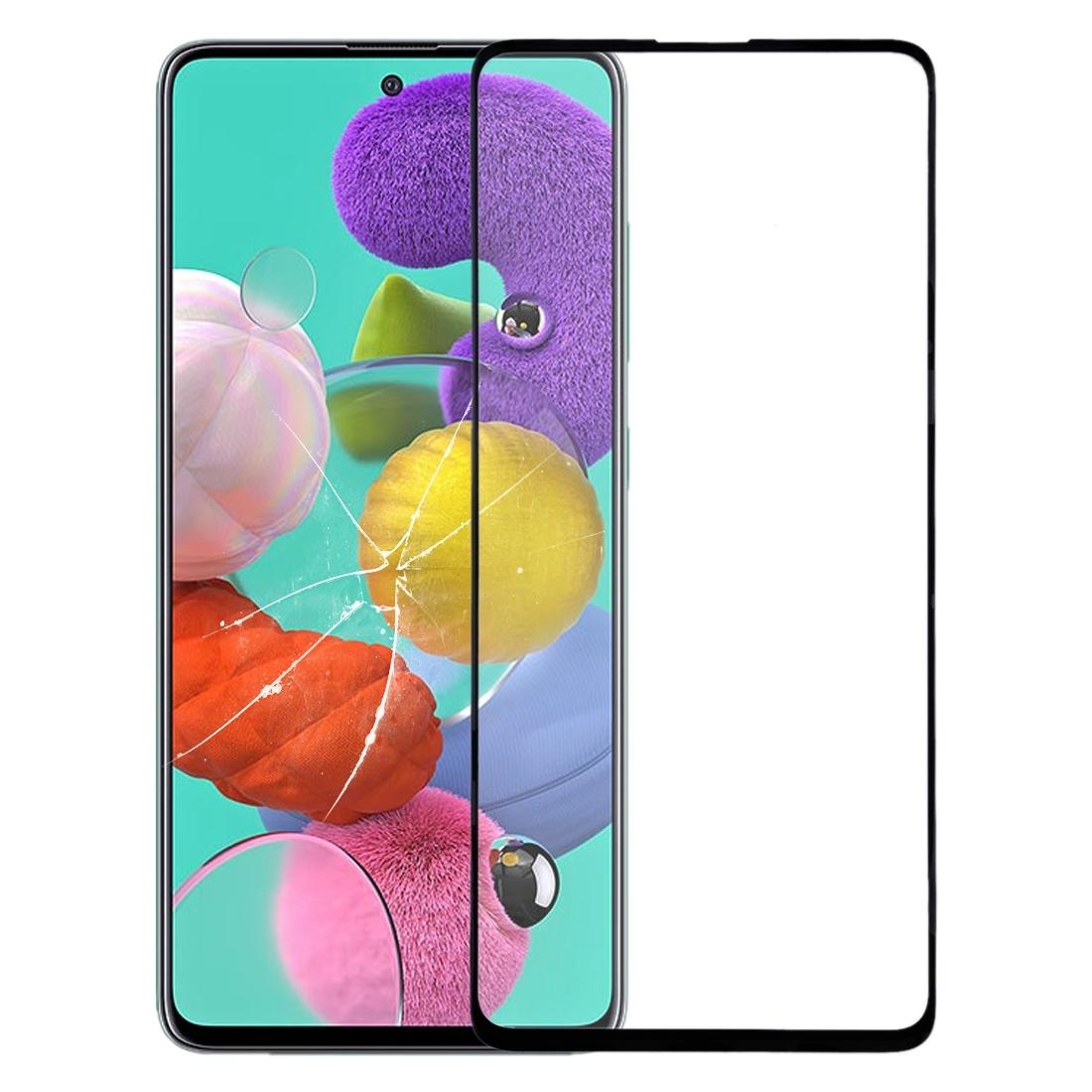Samsung Galaxy A51 Front Screen Glass Lens With Oca Adhesive Replacement