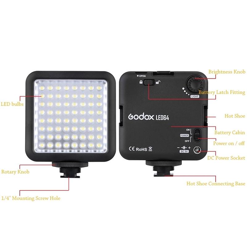 64 Led Video Fill Light For Professional Photography And Videography Applications