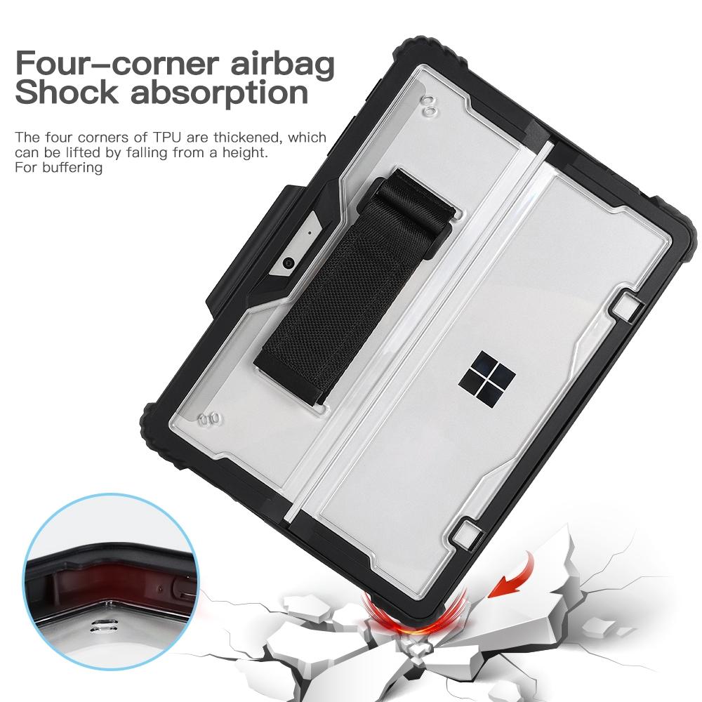 Acrylic Transparent Laptop Case With Hand Shoulder Strap For Microsoft Surface Pro 4 7