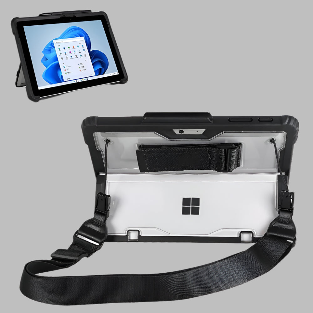 Acrylic Transparent Laptop Case With Hand Shoulder Strap For Microsoft Surface Go 1 / 2 3