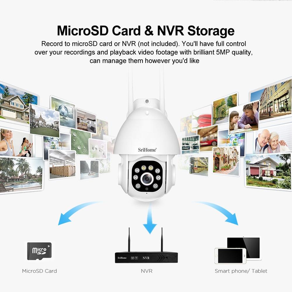 Waterproof Dome Camera With Sound And Light Alarm Three Megapixel