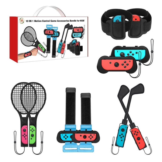 Ten Piece Sports Accessory Set For Nintendo Switch Video Game Accessories