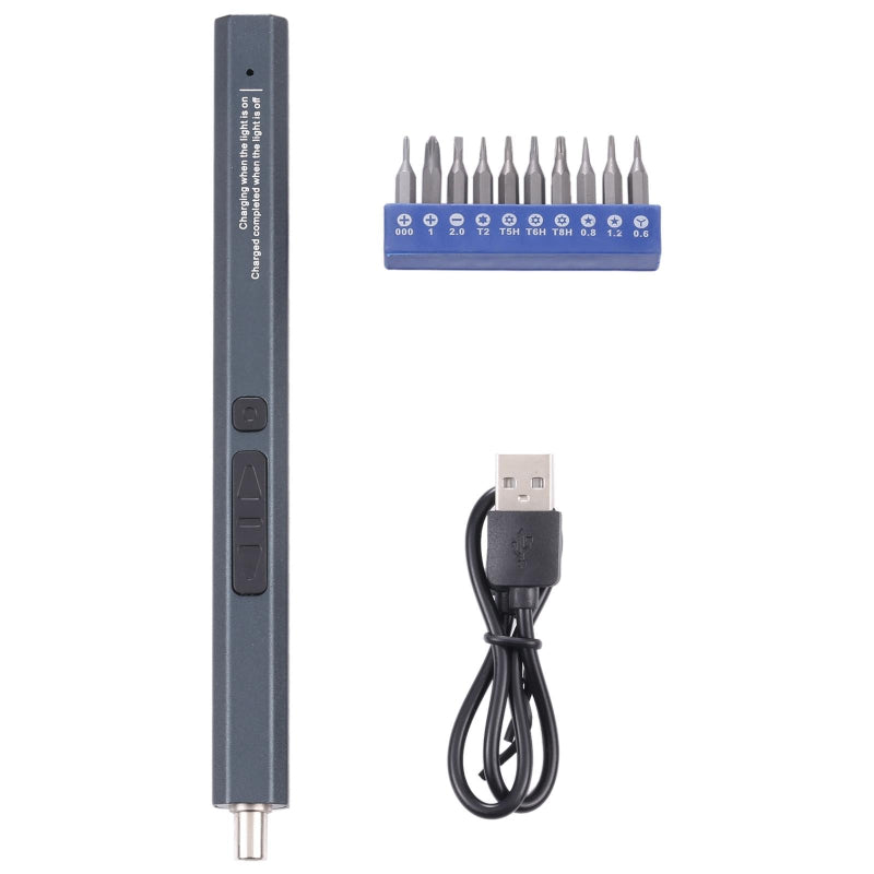 12 In Rechargeable Cordless Electric Screwdriver Set With Type Port
