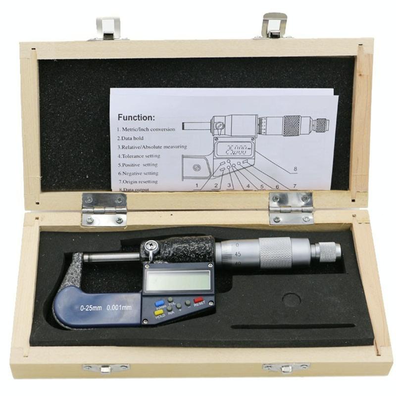 Precision Digital Micrometer 0.001Mm Resolution 75 100Mm Measurement Tool