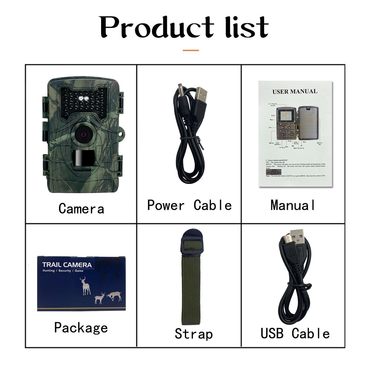 Two Lcd Infrared Night Vision Trail Camera For Wildlife Observation