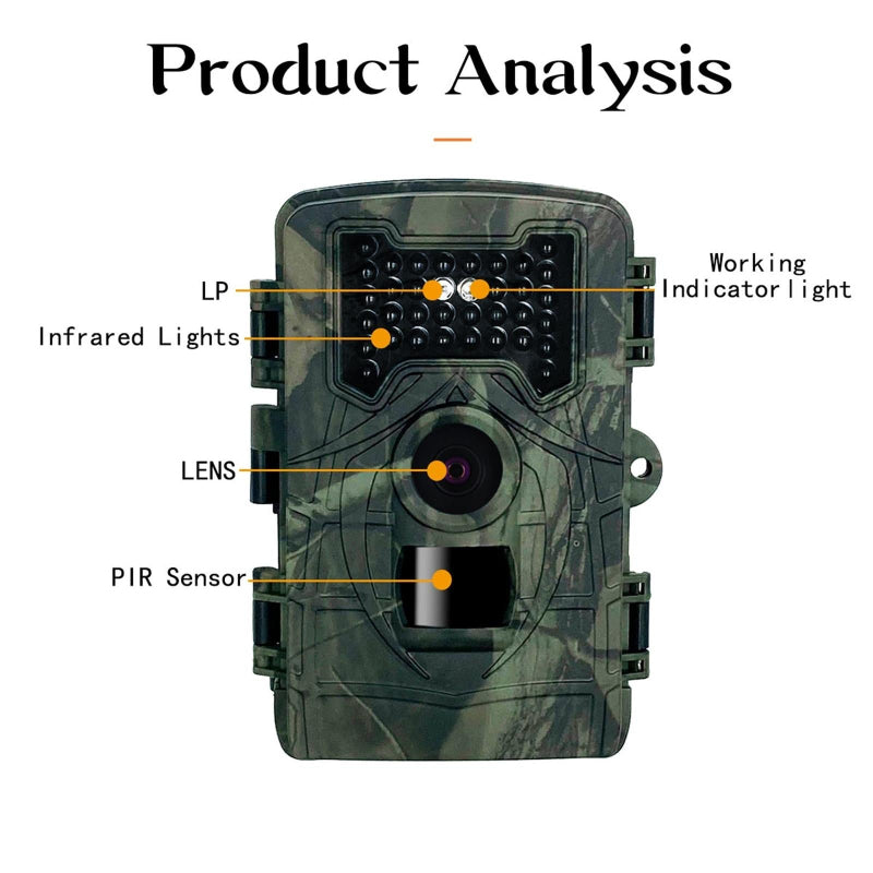 Two Lcd Infrared Night Vision Trail Camera For Wildlife Observation