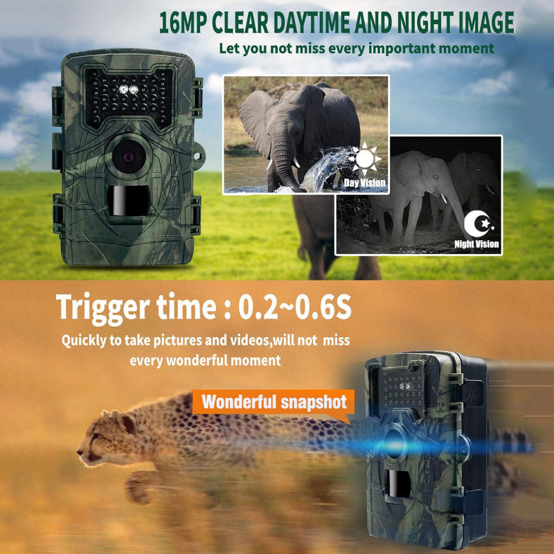 Two Lcd Infrared Night Vision Trail Camera For Wildlife Observation