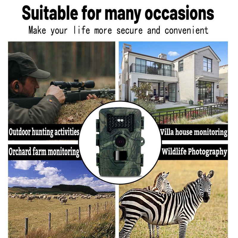 Two Lcd Infrared Night Vision Trail Camera For Wildlife Observation