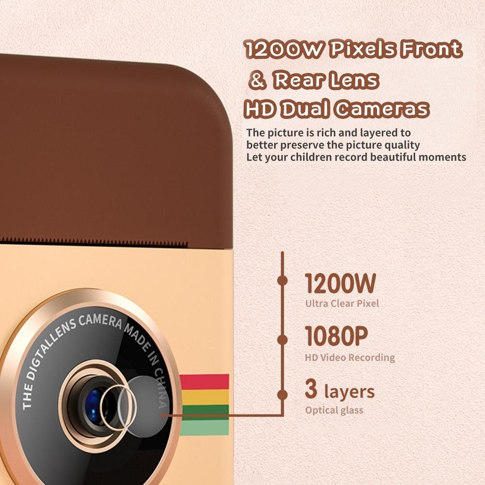 2.4 Inch High Definition Screen Instant Camera For Children With Dual Cameras