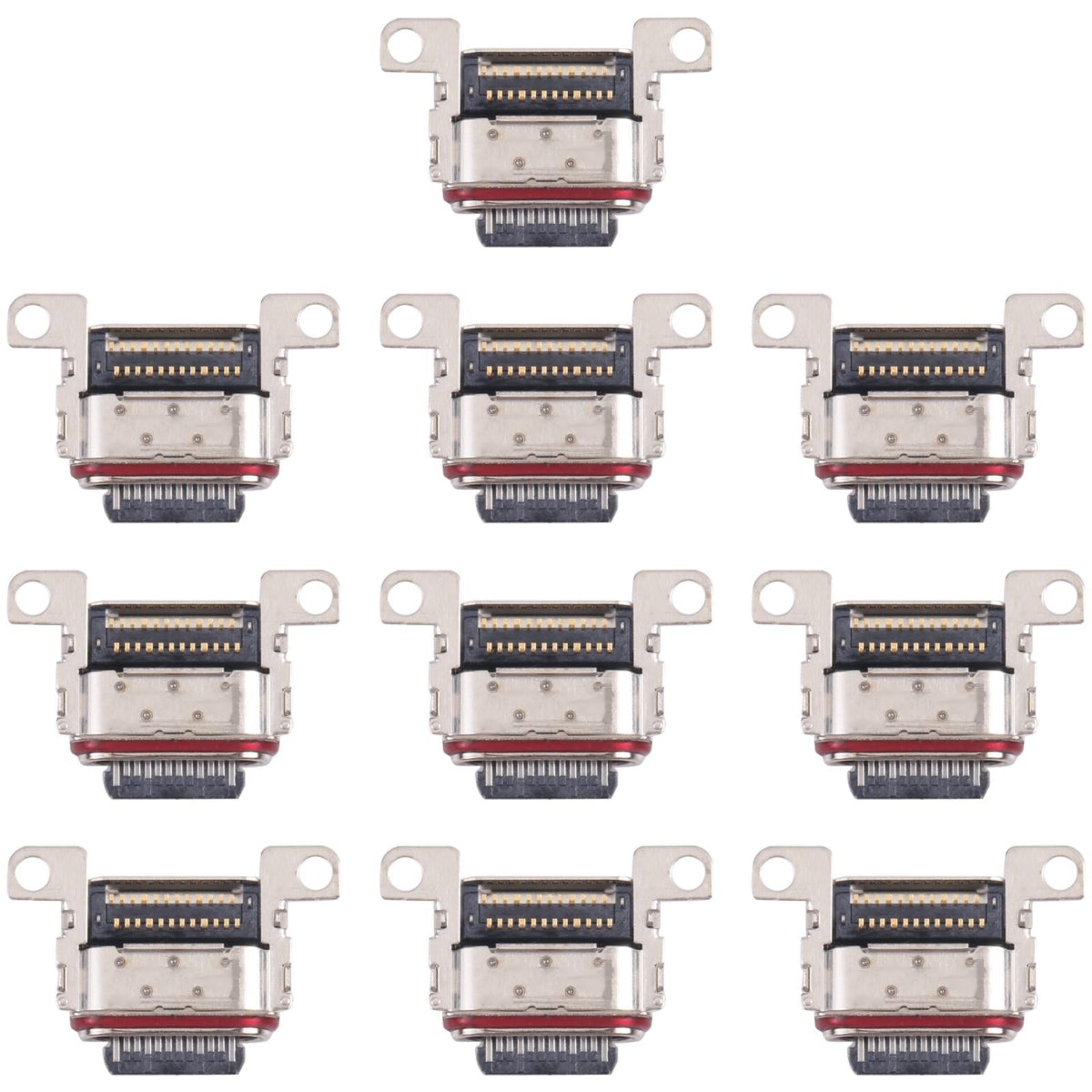 10 Piece Charging Ports For Samsung Galaxy S21 Fe Replacement Parts