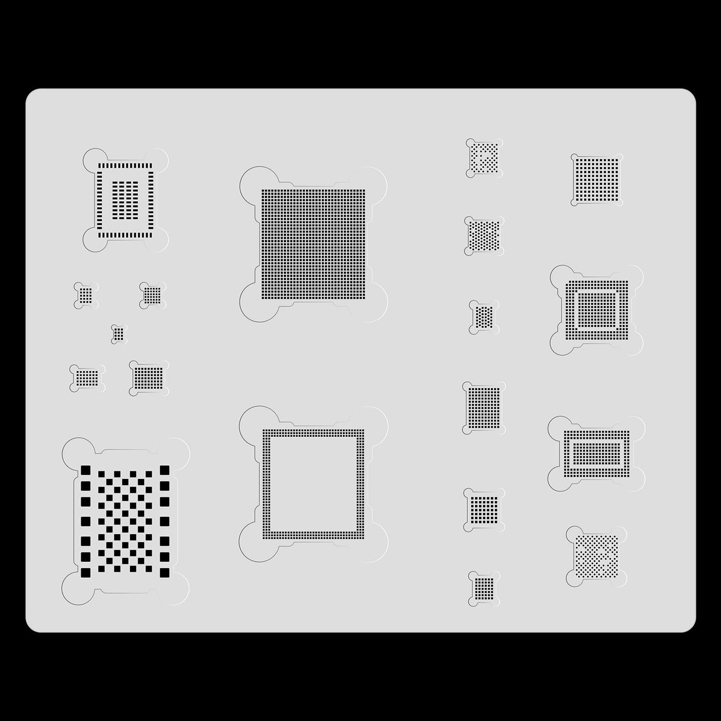 3D Bga Solder Reballing Net For A8 Model Stencil Ball Formation