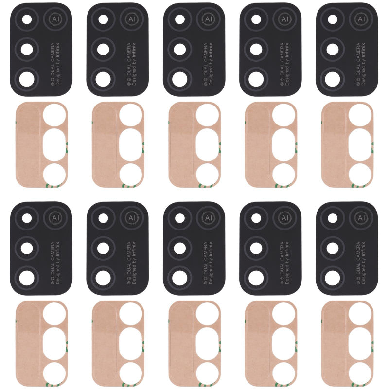 10 Pieces Replacement Camera Lens For Infinix Hot Play And Smart 5