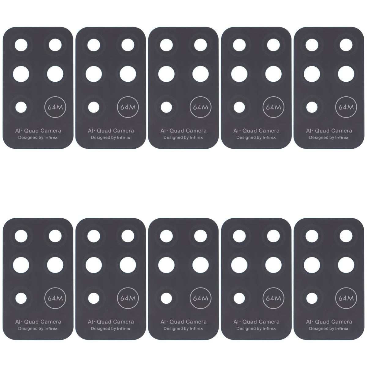 10 Piece Infinix Note 8 X692 Rear Camera Lens Set