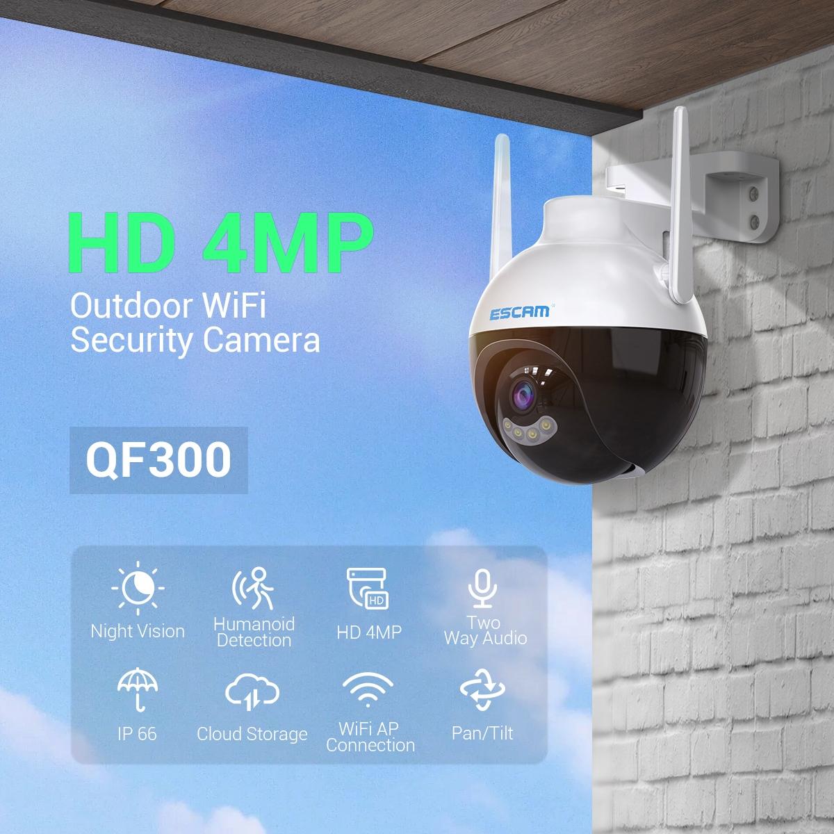 Smart Wifi Ip Camera With Ai Detection Night Vision Two Way Audio Surveillance