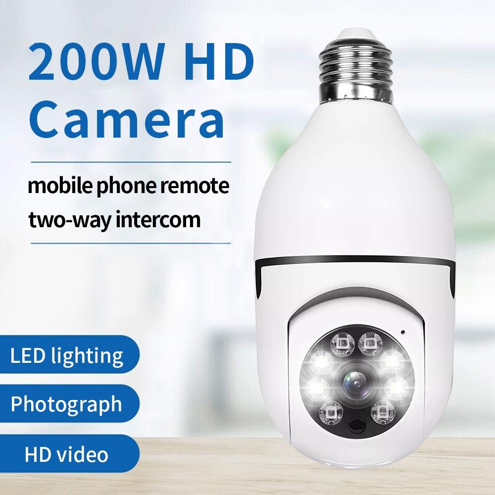 Two Million Pixel High Definition Wi Fi Light Bulb Camera With Motion Detection