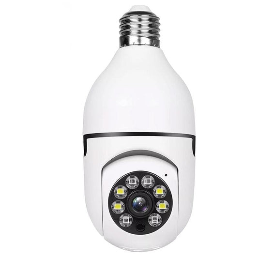 Smart Wifi Light Bulb Camera With Hd 2Mp Resolution Motion Detection Two Way Audio Night Vision