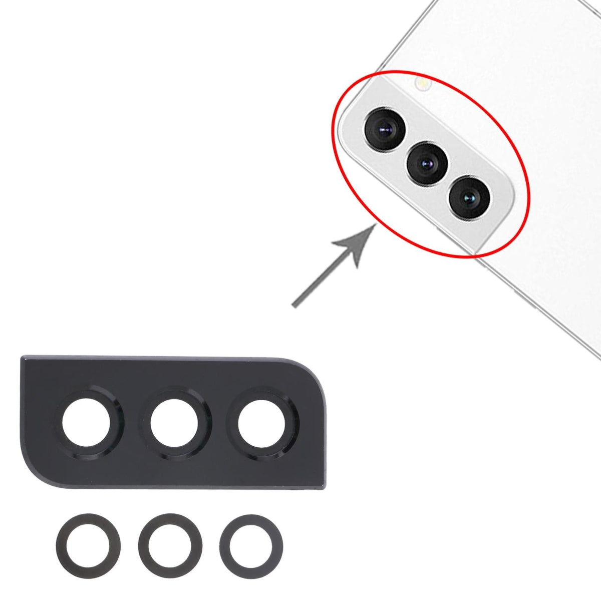 Ten Piece Camera Lens Cover Set For Sm S901b Mobile Phone Accessories