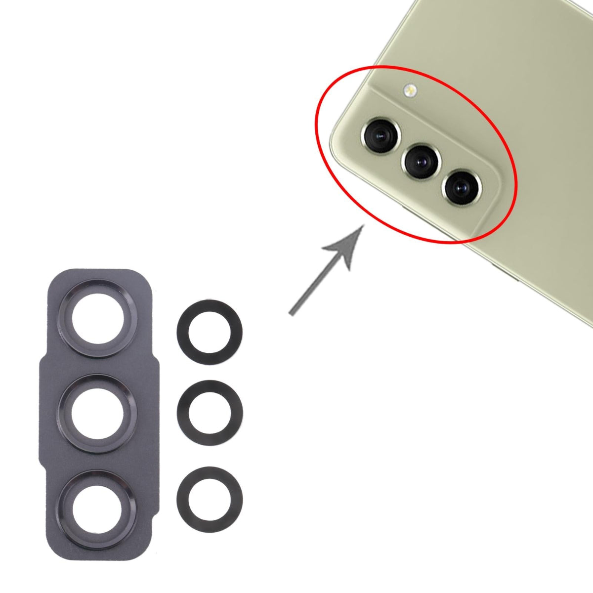 10 Pack Lens Covers For Samsung G990b Camera