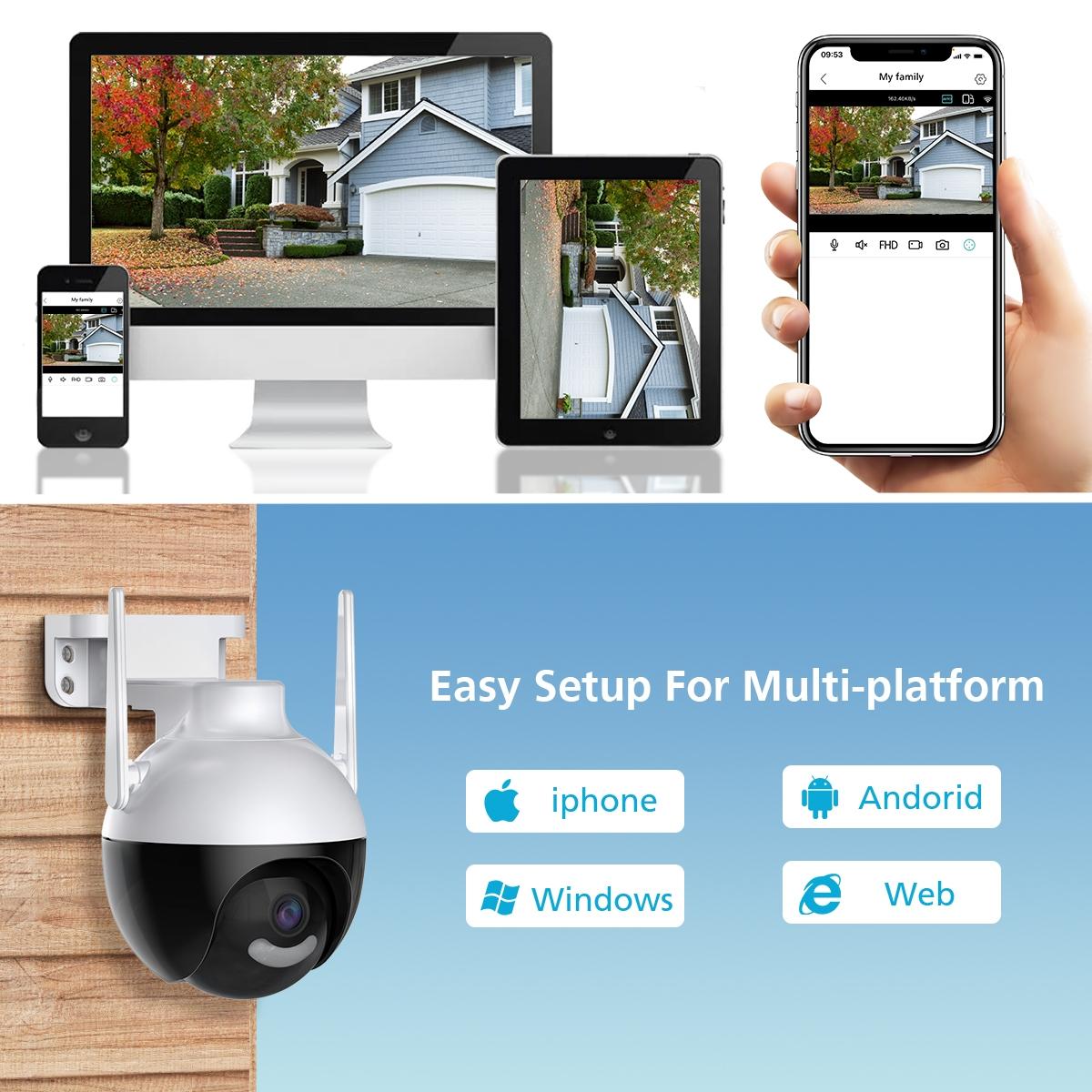 Wireless Hd Smart Camera 4Mp Wifi Surveillance