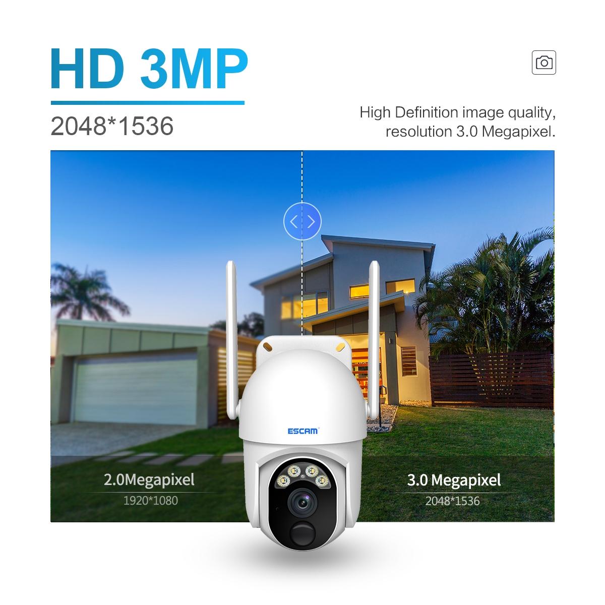 Wireless Solar Camera With Pir Alarm And Cloud Storage Three Megapixel Full Colour Night Vision