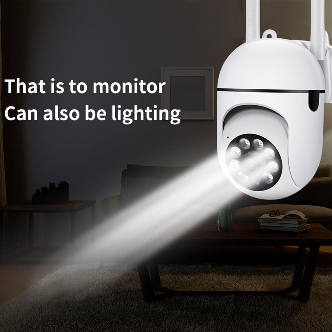 <> Wireless Hd Smart Security Camera With Night Vision And Two Way Audio