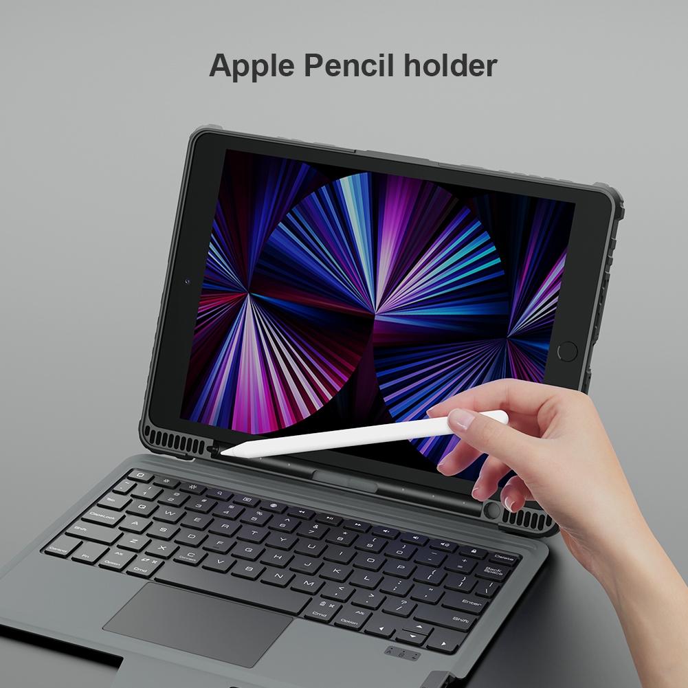 6 Row Keyboard Case For Ipad 10.2 2019 2020 2021 With Bumper Combo