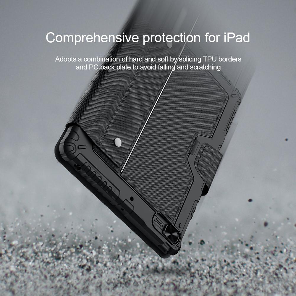 6 Row Keyboard Case For Ipad 10.2 2019 2020 2021 With Bumper Combo