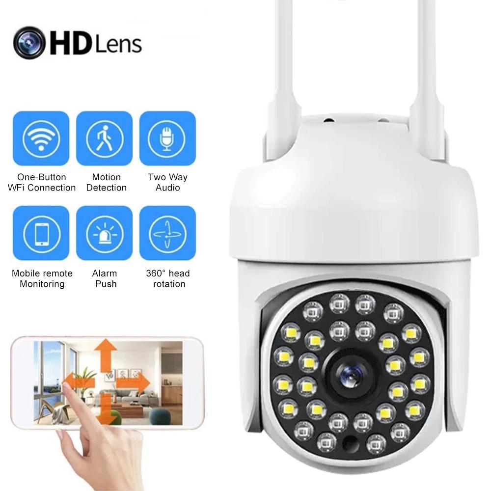 Smart Ptz Camera With 1080P Resolution And Two Way Voice Intercom Security Solution