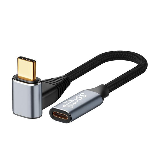 Steam Deck Usb C Stereo Extension Cable 0.5 Metre Curved 100 Watt