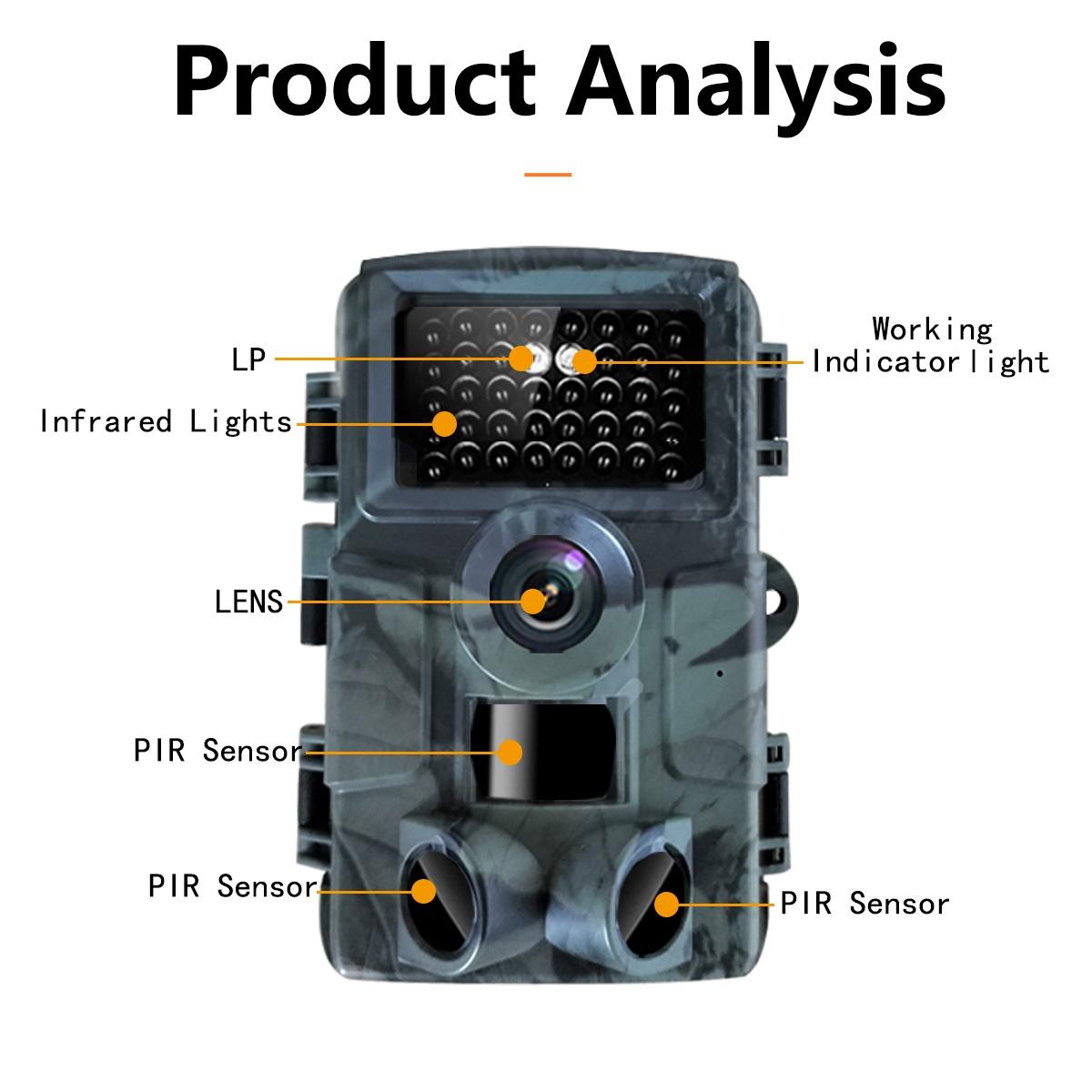 4K Infrared Night Vision Camera With Dual Lcd Screens And 30Mp Resolution
