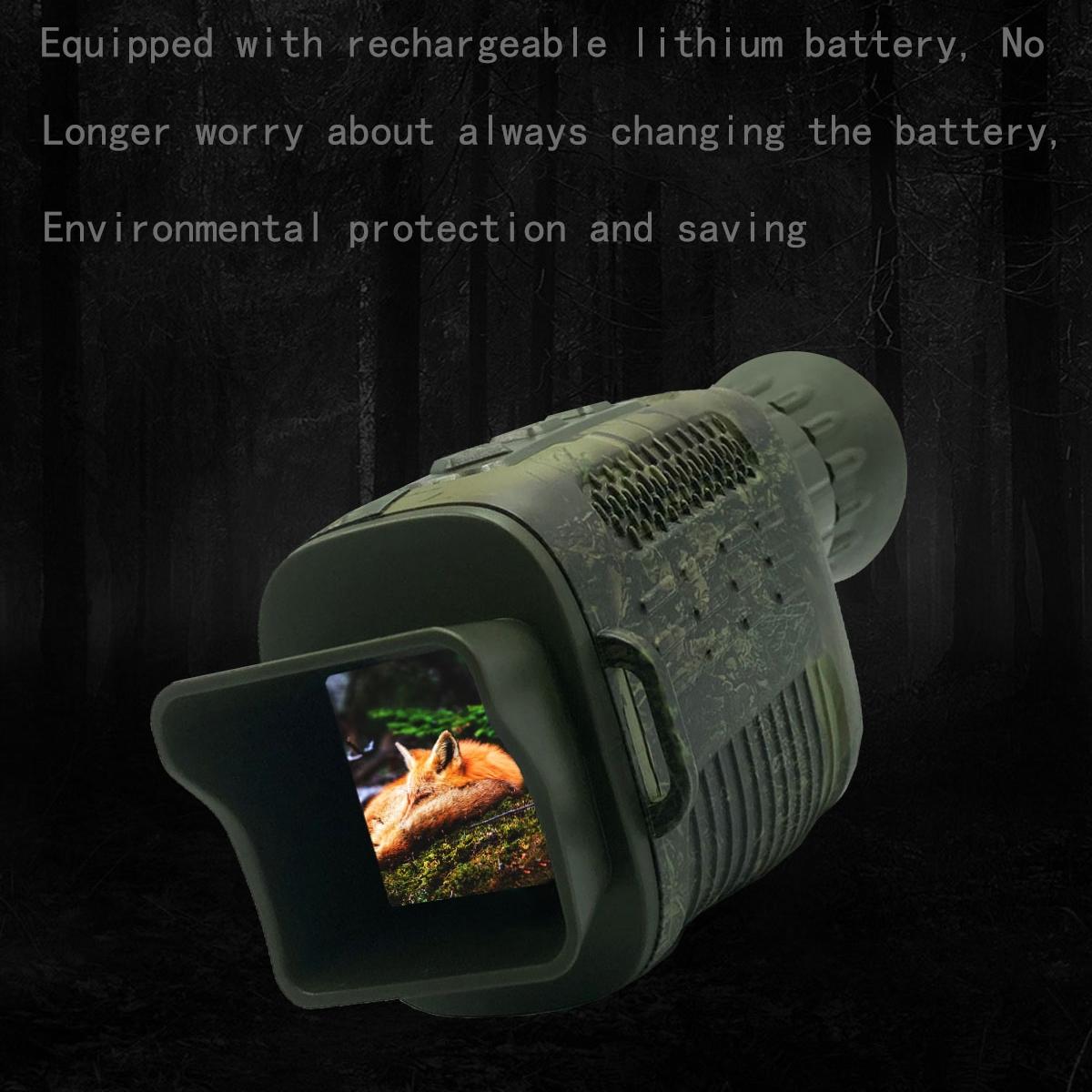 4K Hd Camo Monocular Night Vision For Outdoor And Wildlife Observation