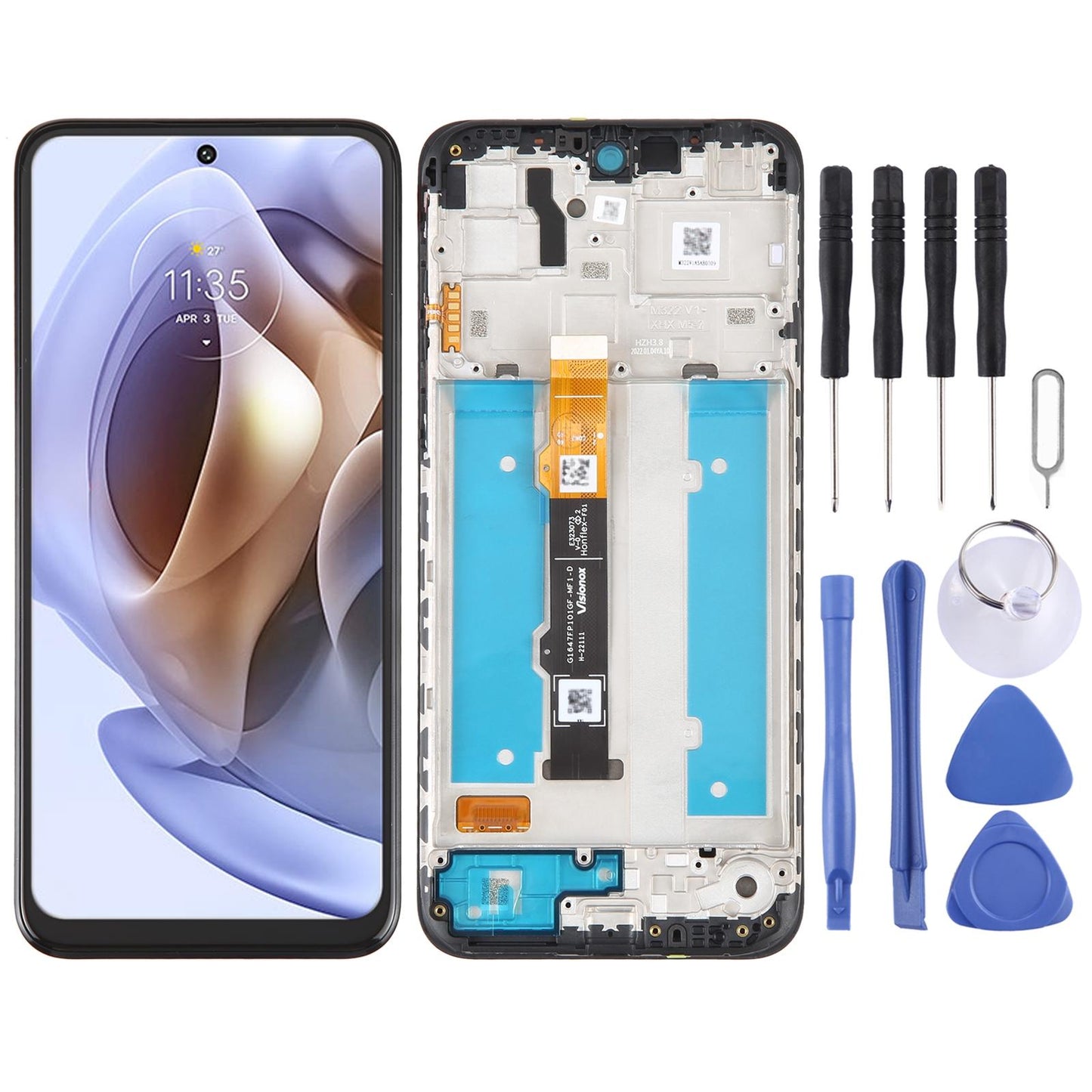 Motorola G3 Replacement Lcd Screen With Frame Full Assembly