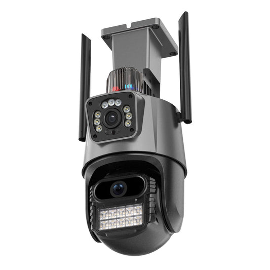 Smart Dual Two Megapixel Wifi Spherical Ip Camera With Humanoid Recognition And Alarm