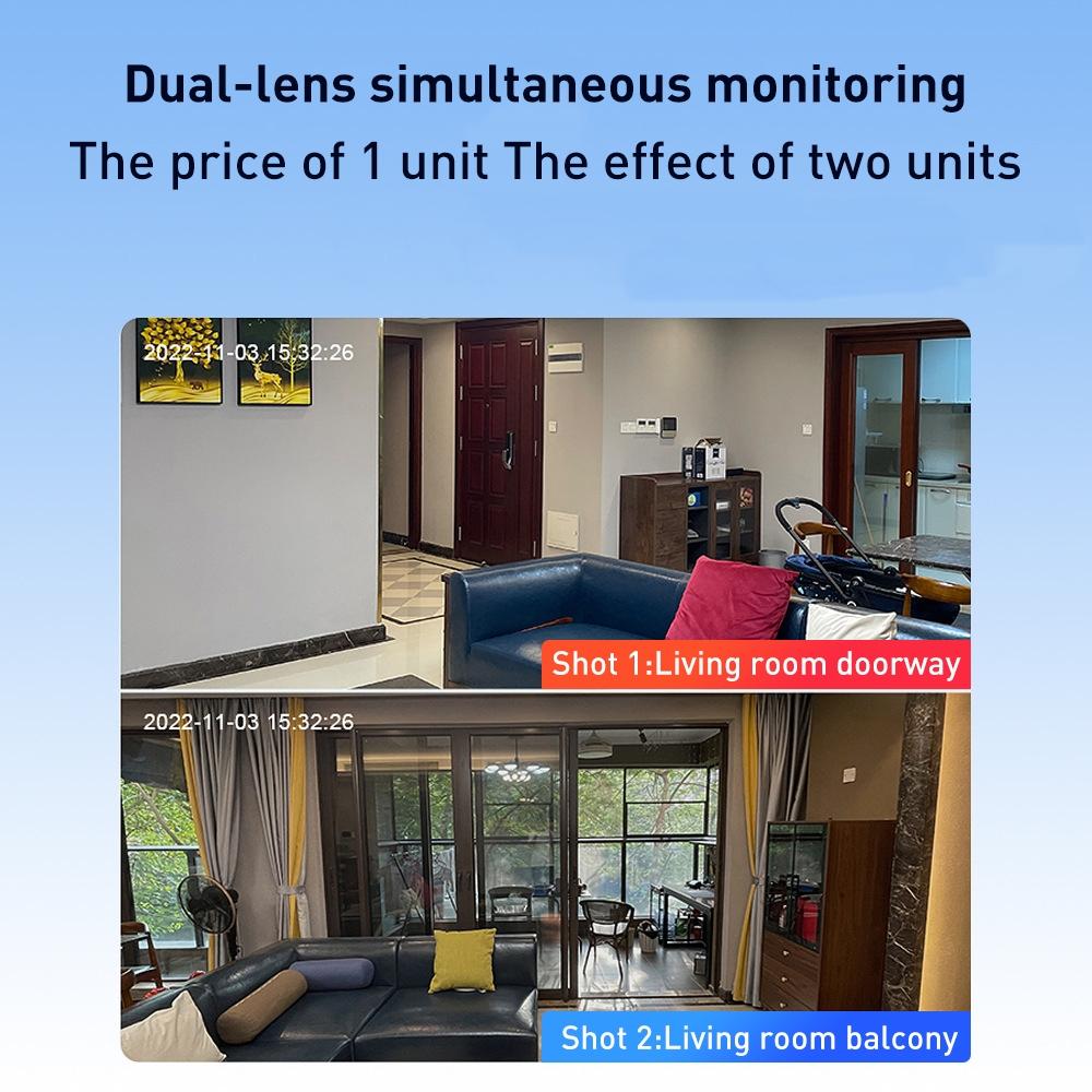 Wireless Smart Ptz Camera 2Mp Dual Lens