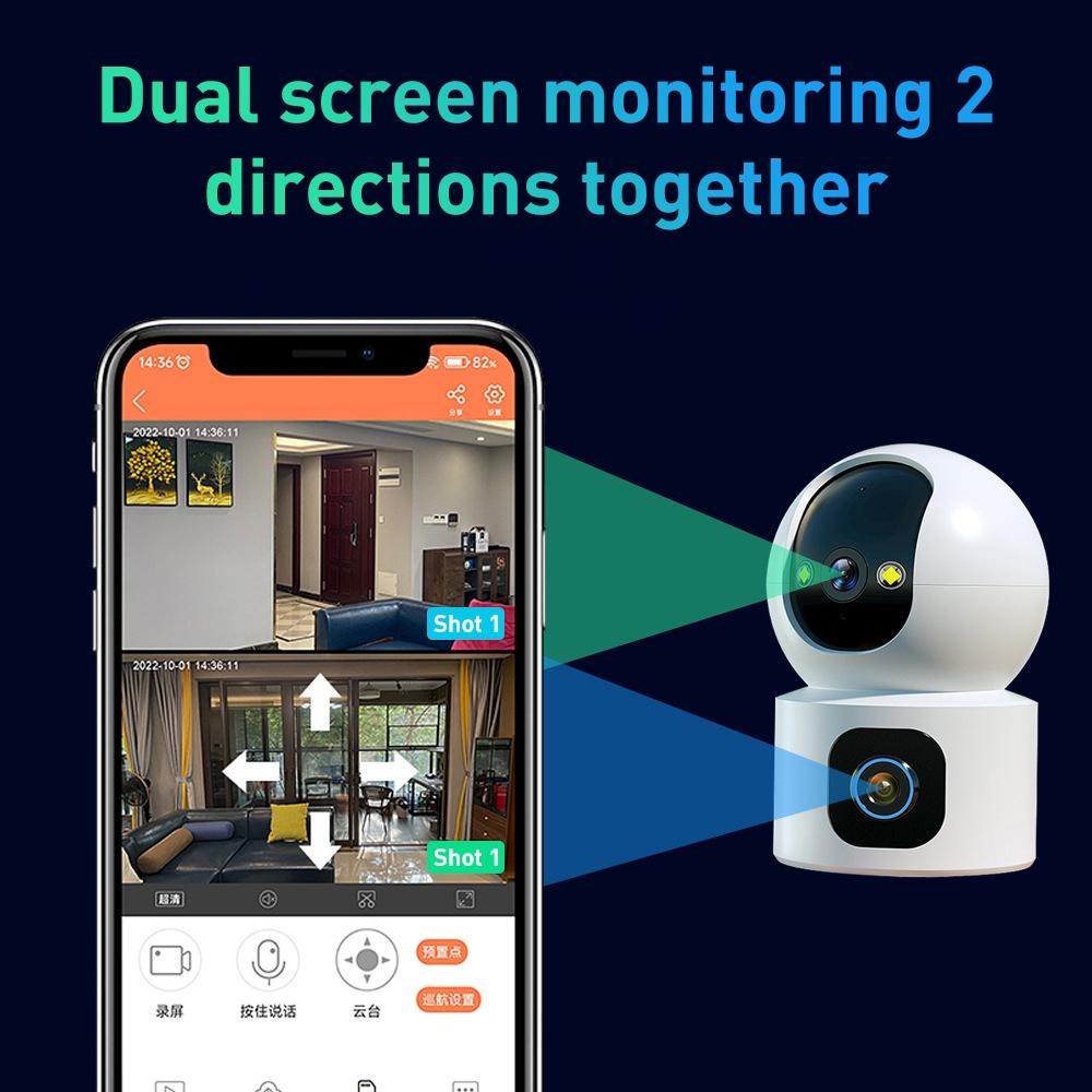 Wireless Smart Ptz Camera 2Mp Dual Lens