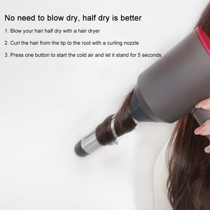 Clockwise Hair Curling Roller For Dyson Dryer Single Unit Compatible Accessory
