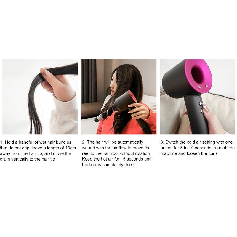 Clockwise Hair Curling Roller For Dyson Dryer Single Unit Compatible Accessory