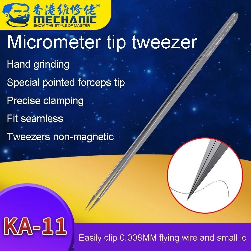 11 Non Magnetic Pointed Tweezers For Electronics Maintenance And Repair