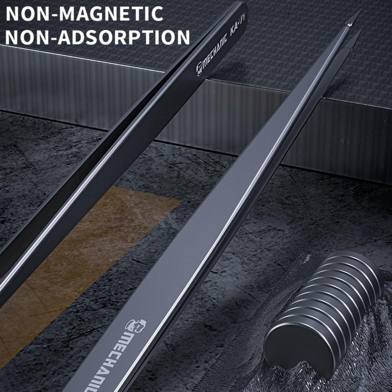 11 Non Magnetic Pointed Tweezers For Electronics Maintenance And Repair