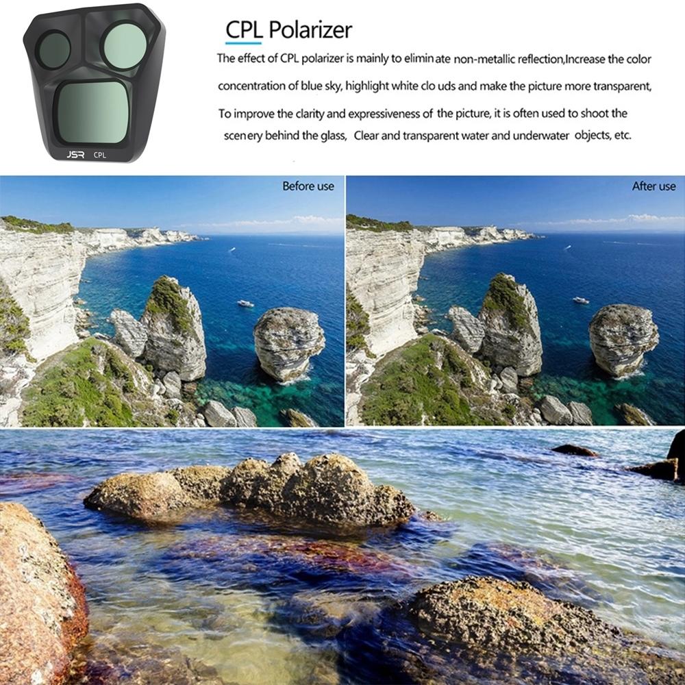 Three Professional Circular Polarising Lens Filters For Dji Mavic 3