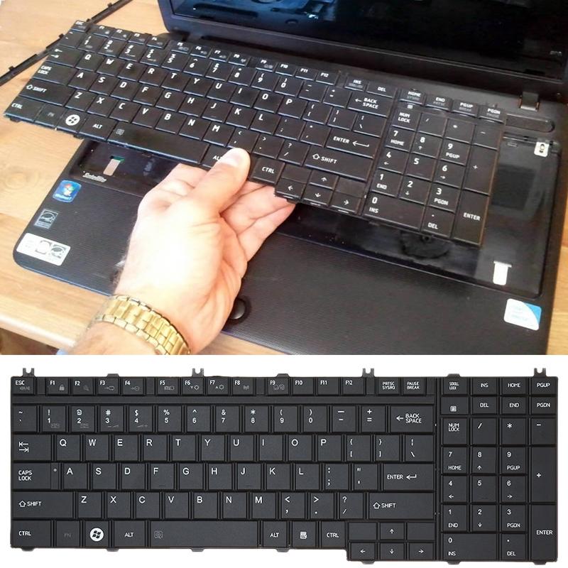 Toshiba L650 C650 Laptop Keyboard Replacement Accessory For Computers