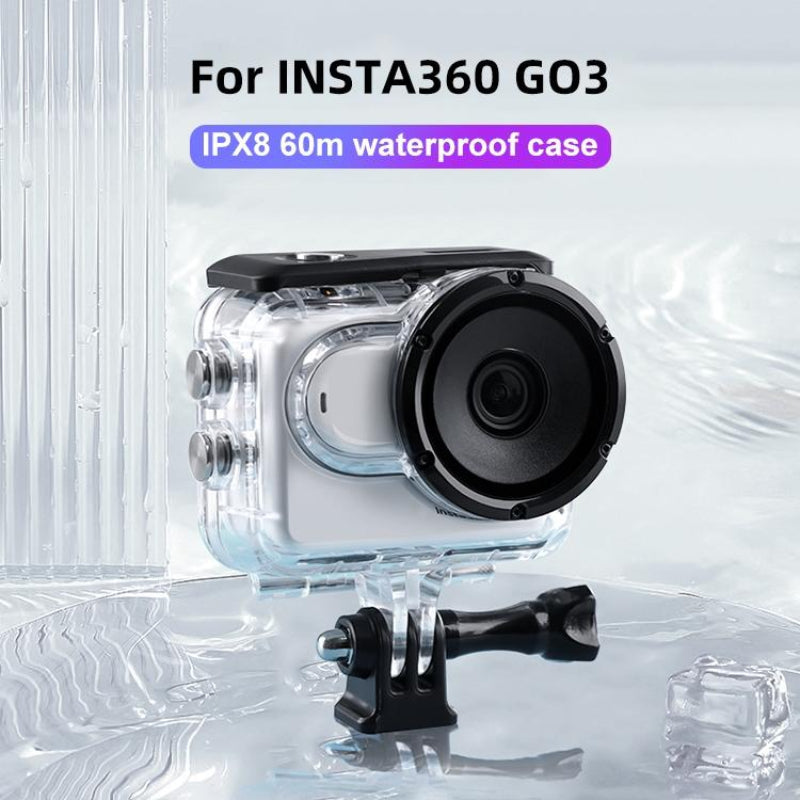 Waterproof Housing For Insta360 Go Underwater Case With Touch Screen Back Cover