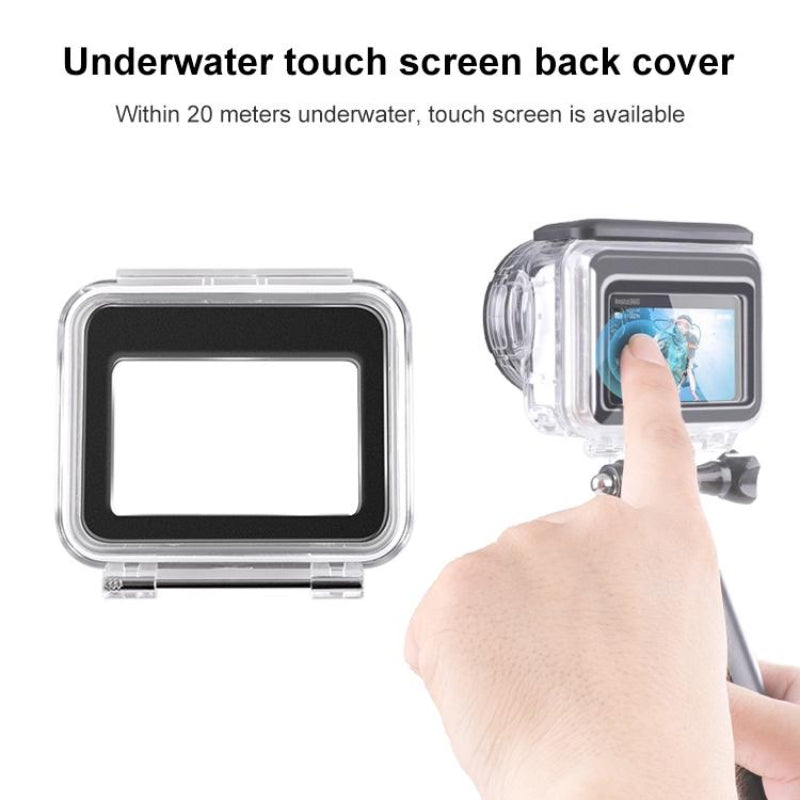 Waterproof Case For Insta360 Go With Touch Back Cover
