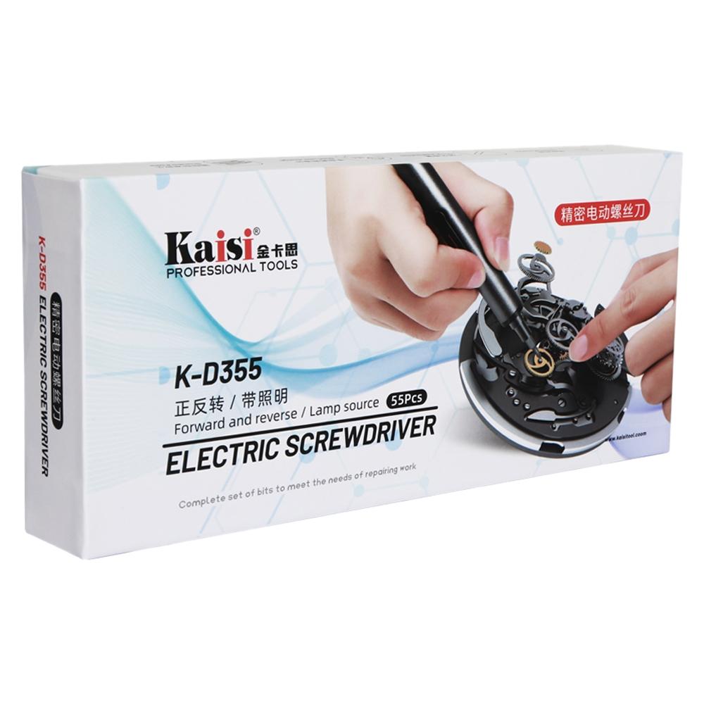 55 In 1 Rechargeable Electric Screwdriver Set With Magnetic Design And Led Illumination