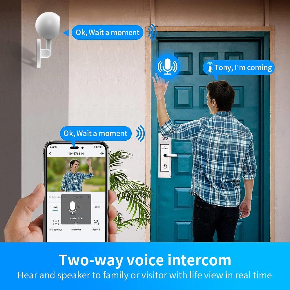 1080P High Definition Wifi Smart Surveillance Camera With Two Way Voice And Night Vision