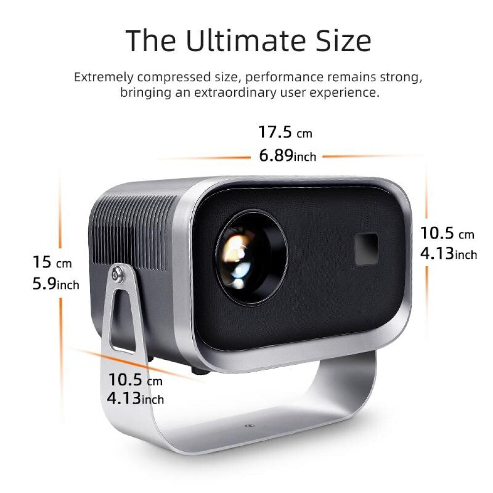 360 Degree Rotating Mini Android Projector 150 Lumens 1280X720p Hd Display