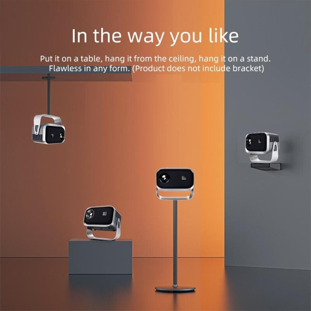 360 Degree Rotating Mini Android Projector 150 Lumens 1280X720p Hd Display