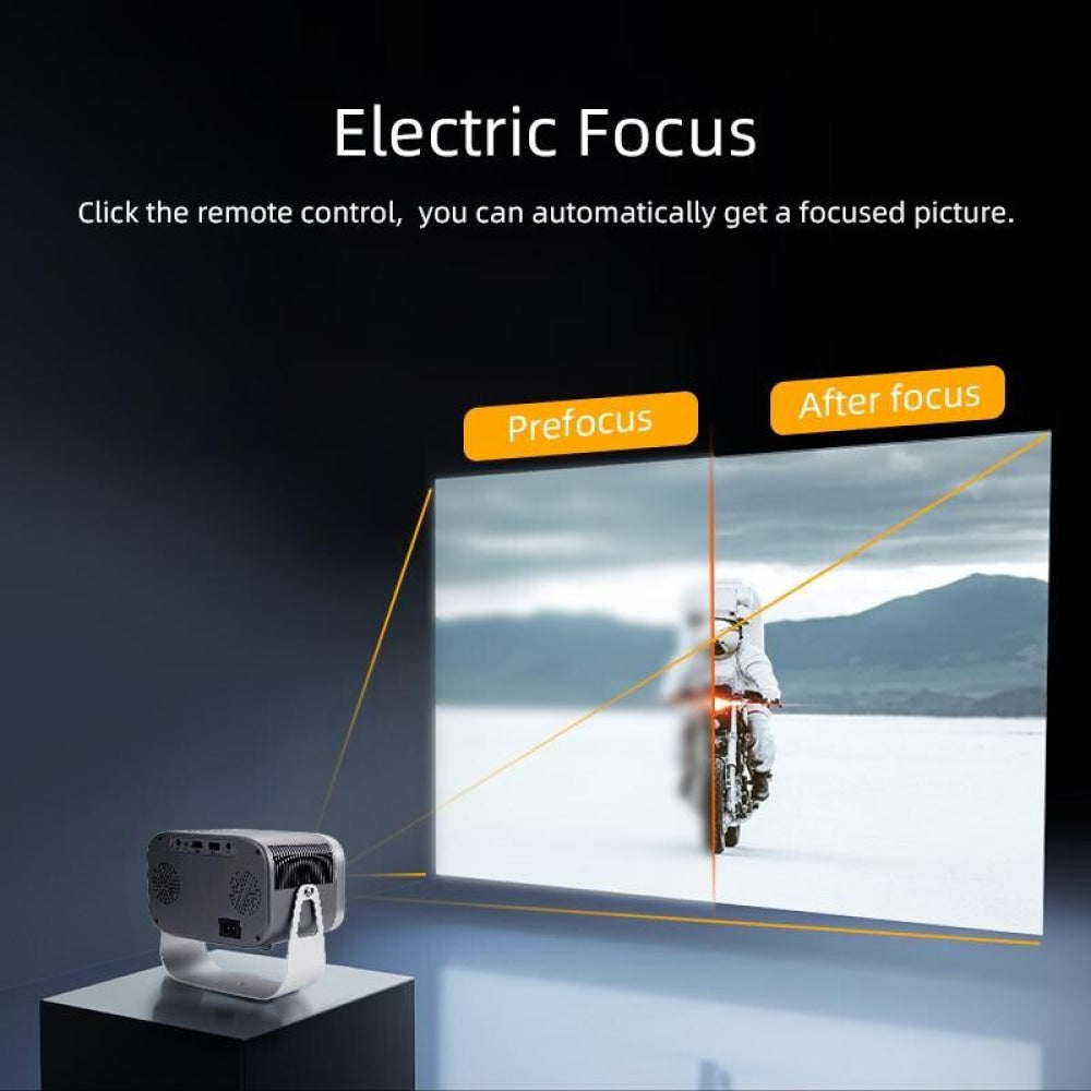 360 Degree Rotating Mini Android Projector 150 Lumens 1280X720p Hd Display